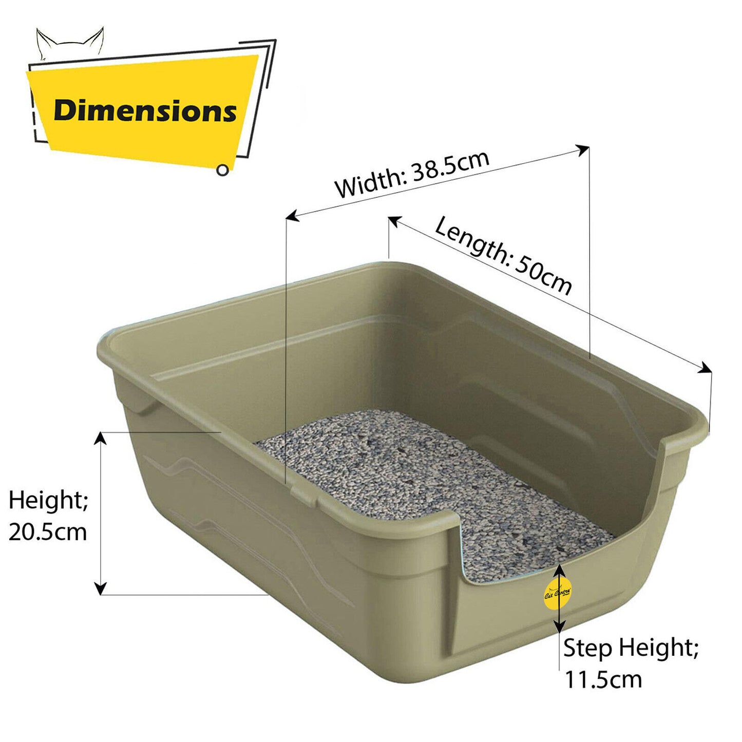 Large Cat Kitten Litter Tray Box High Sided UK Deep Toilet Loo Luxury Catcentre�