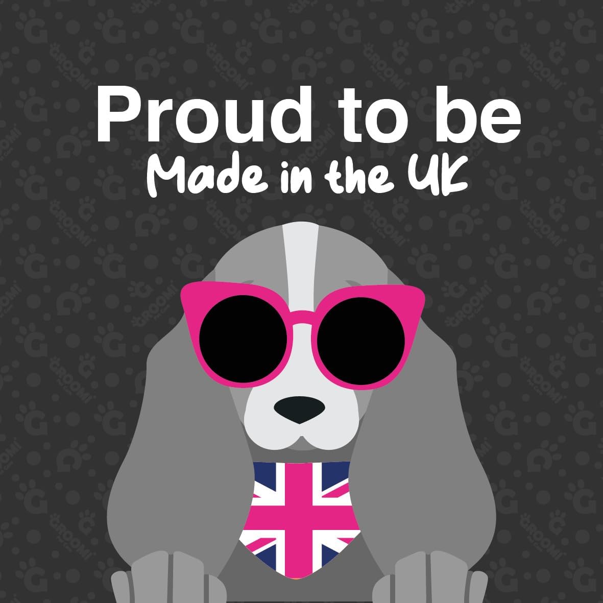 Groomi Deshedding & ng Brush for Dogs, Cats, Horses & Rabbits - Gentle & Effective Pet ng Tool, Wide Shallow Comb, Smooth Groomer for Cats, Dogs and Horses, ng Comb - Pink