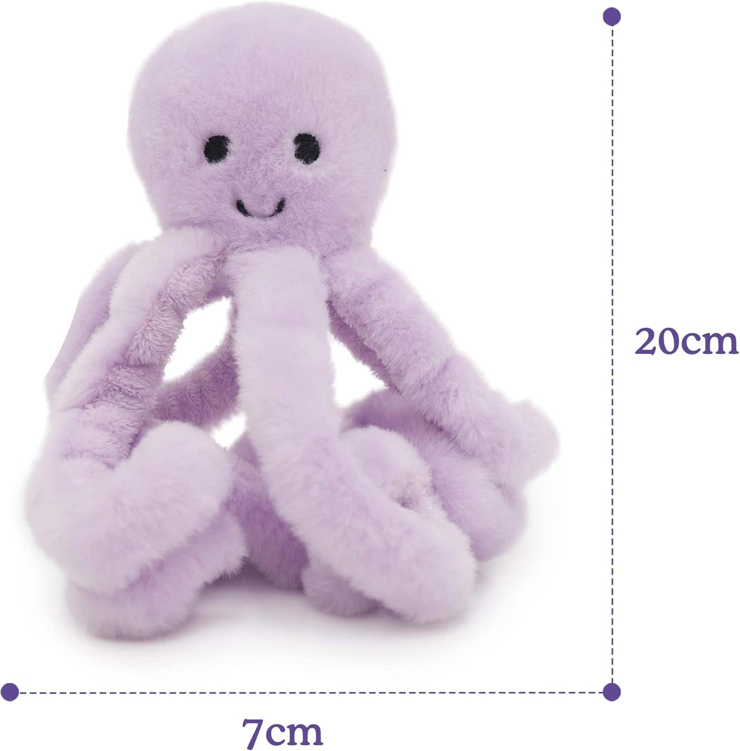 Jolly Moggy under the Sea Plush Octopus Cat Toy – Soft, Fun Catnip Toy for Cats and Kittens – Interactive Crinkle Sounds – Durable, Engaging Pet Toy – Safe, Non-Toxic