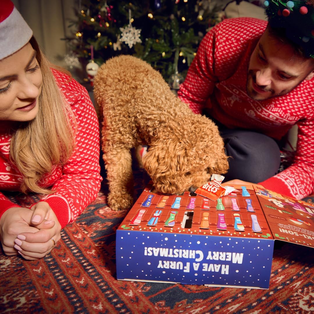 Jumbo Christmas Dog Advent Calendar 2025 - All Natural Christmas Dog Treats - 292G