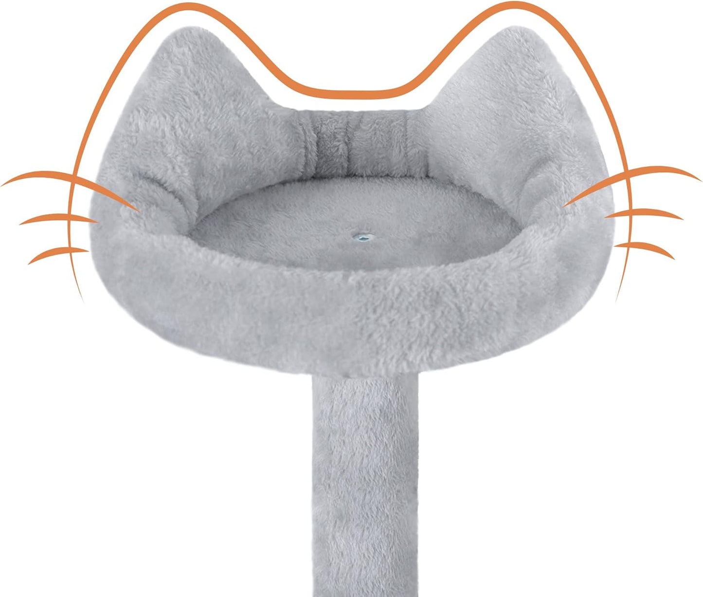 Cat Tree,151Cm Cat Tower for Indoor Kitty,Scratching Post Stable Activity Centre Climbing Tree with 2 Kitty Houses, Hammock, 4 Sisal Posts, Ladder, and Rest Place
