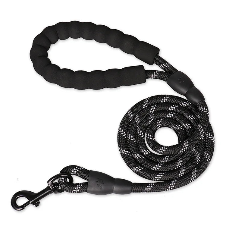Pet Dog Leash Night Reflection Outdoor Multicolor round Rope for Big Small Medium Large Dog Drag Pull Tow Leash Dog Accessories