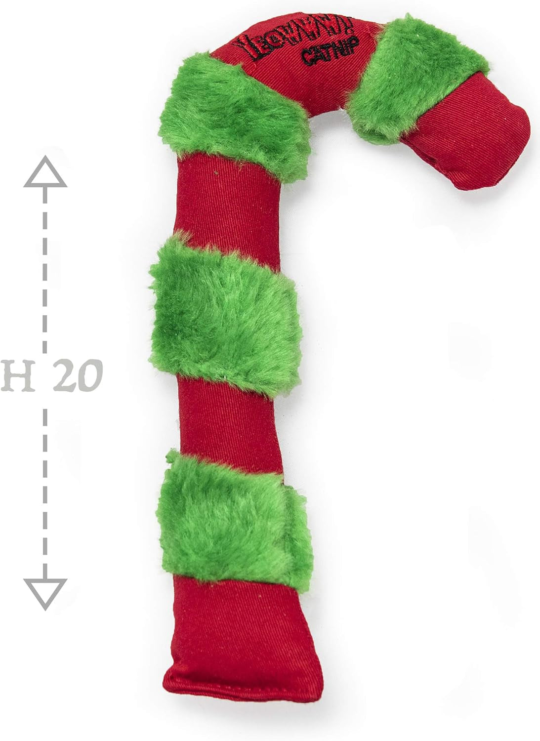 Catnip Cat Toy for Cats -Premium Quality Strong Organic Catnip Cat Toy Bundle (1 X Candy Cane Cat Kicker 20Cm and 1X Christmas Stocking 7Cm)