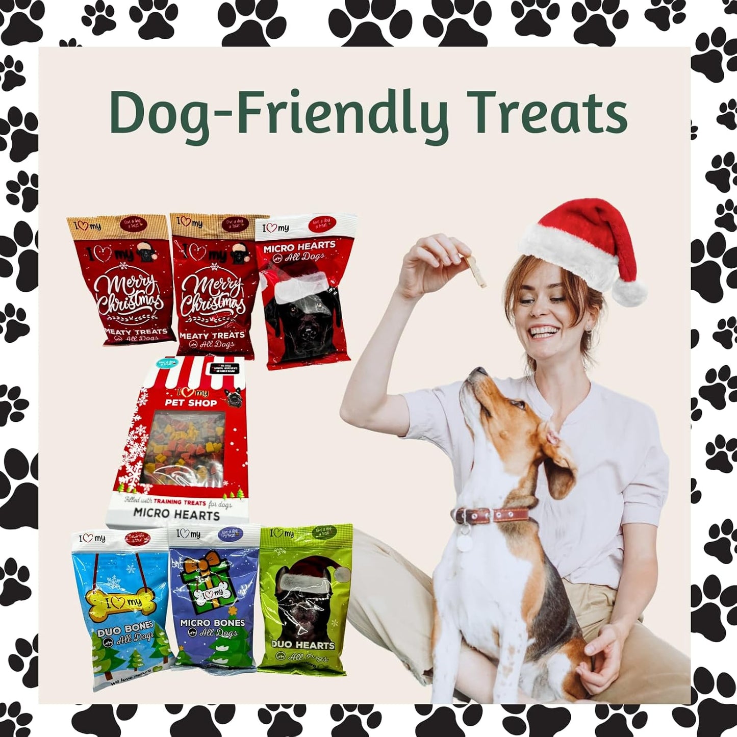 Dog Gift Hamper - 6X 100G Assorted Dogs Treats, 175G Treat, Soft Toy and Tin Can - Gifts for Dogs, Training Treats for Dog
