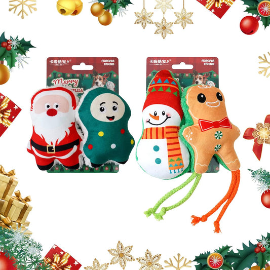 4 PCS Christmas Cat Catnip Toys,Cat Toys for Indoor,Xmas Cat Toys Plush,Xmas Kitten Chew Toys Gift for Cats Teething Chew Toys,Santa Claus Catnip Toys Christmas Holiday Party Favor Supplies Decor