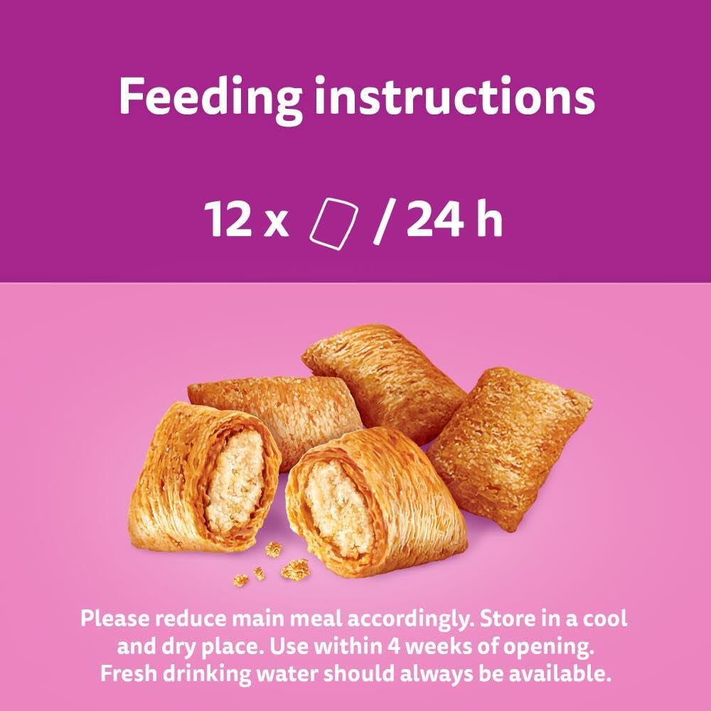 Whiskas Temptations Delicious Cat Treats with Chicken and Cheese 60 G (Pack of 6)