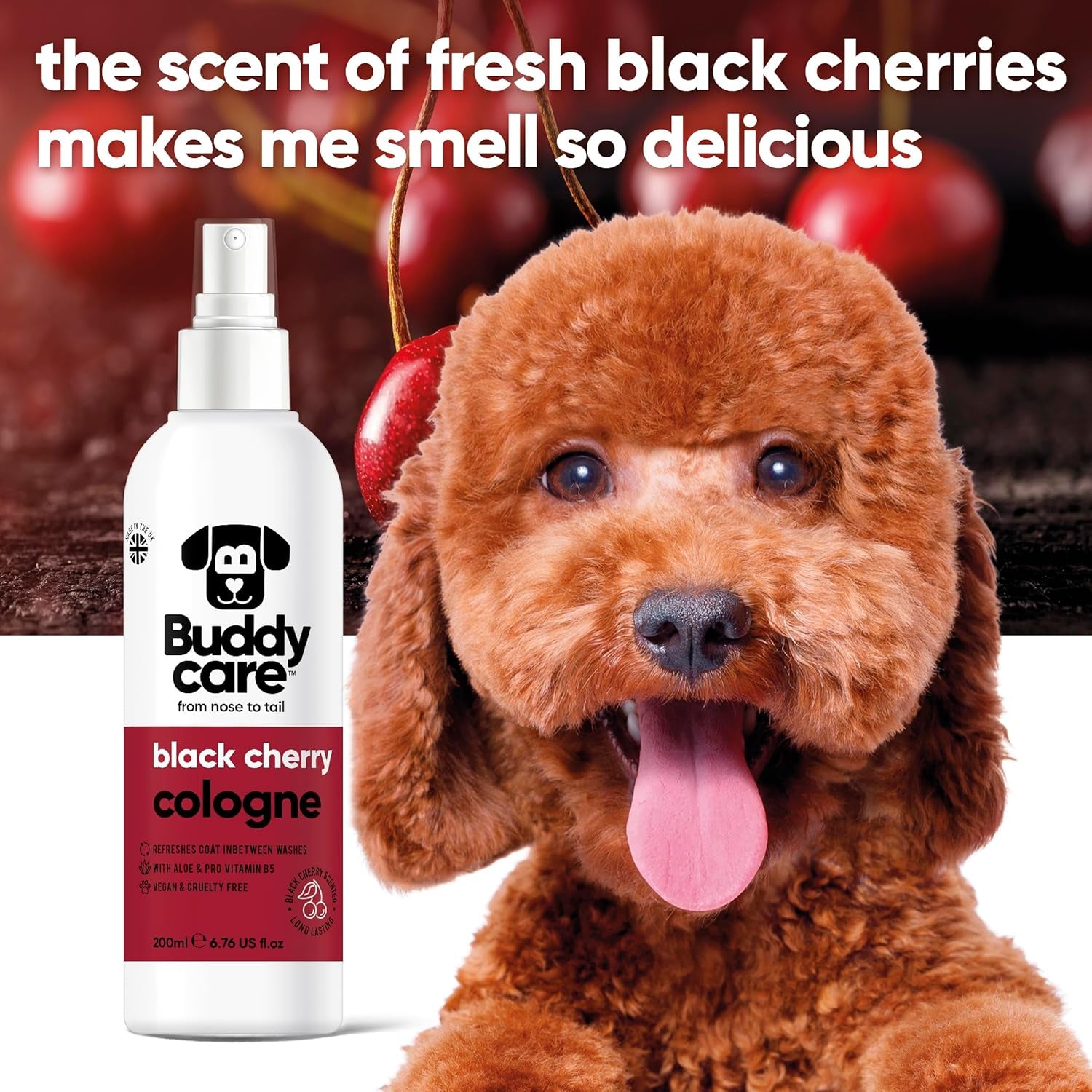 Buddycare Dog Cologne Spray Scented (200Ml) Refreshing Dog Perfume for Smelly Dogs | Safe to Skin Formula Dog Deodorant Spray for Smelly Dogs