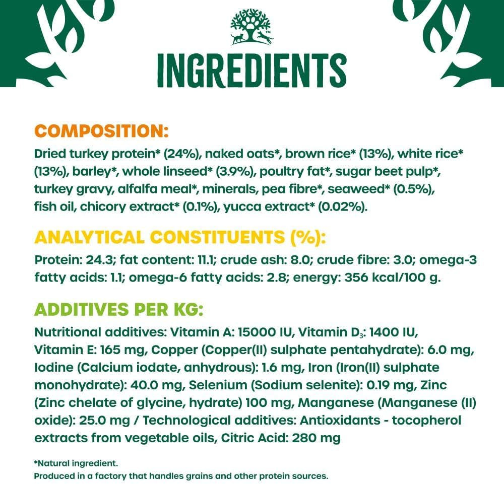 Dog Adult Hypoallergenic Dry Food Turkey and Rice 2 Kg