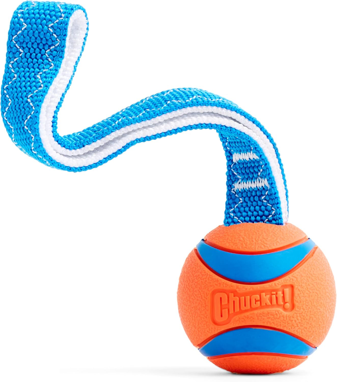 Ultra Tug Dog Toy with Rubber Ball Tug of War Interactive Fetch Toy for Dogs, Small