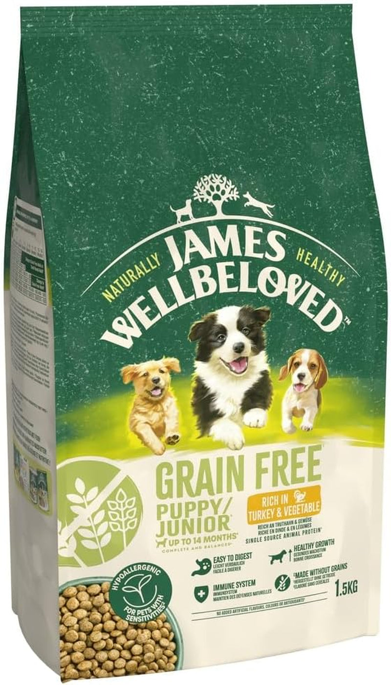 Dog Puppy Hypoallergenic Dry Food Grain Free Turkey 1.5 Kg