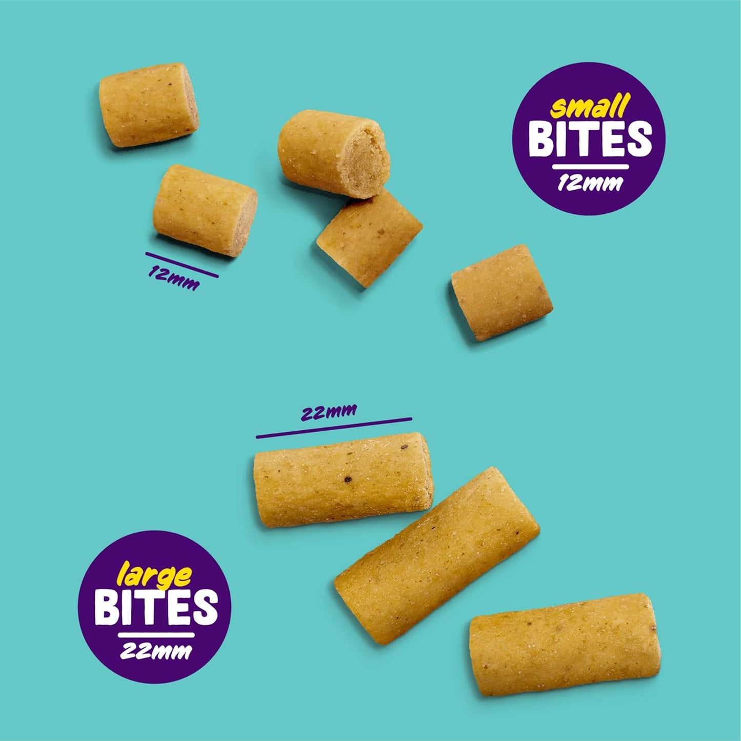 Natural Dog Treats, Chicken Top Dog Bites Small, 1 X 120G Family Pack, Grain Free, High in Protein Fresh Meat, Full of Essential Amino Acids for Healthy Insides