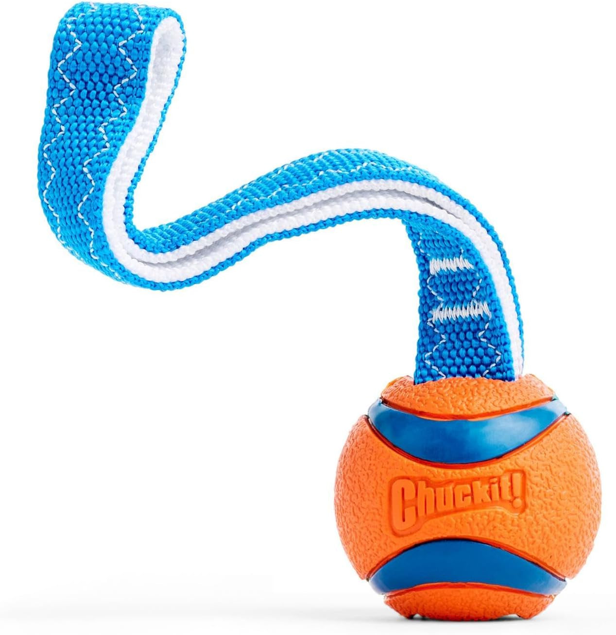 Ultra Tug Dog Toy with Rubber Ball Tug of War Interactive Fetch Toy for Dogs, Small
