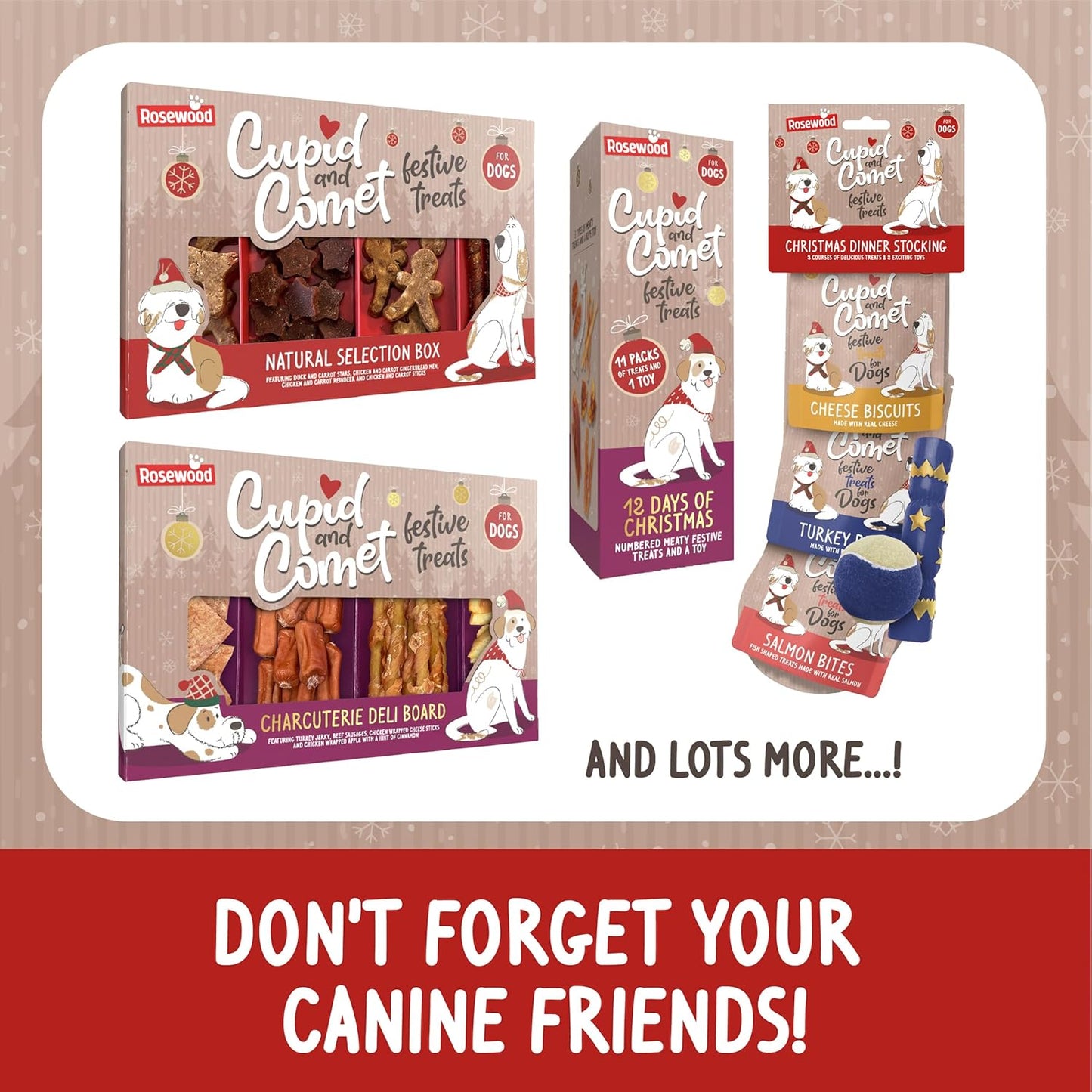 Cupid & Comet Advent Calendar for Cats, Yoghurt & Catnip Flavour Cat Treats