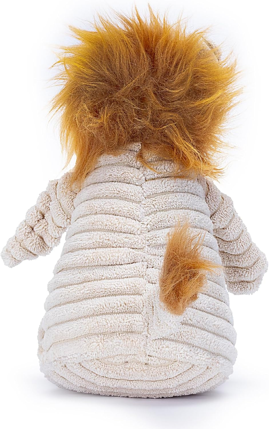 Brown Lion Plush Dog Toy with Squeaker – Soft, Ribbed Design for Playtime Fun. Great for Small and Medium Dogs Looking for an Exciting, Squeaky Toy for Interactive Play.