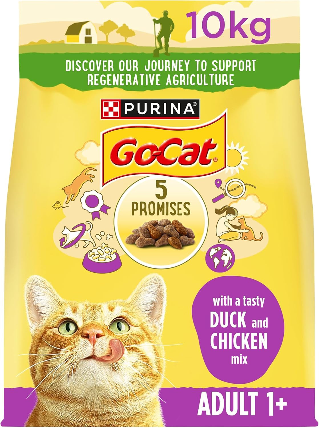 Chicken and Duck Dry Cat Food 10Kg