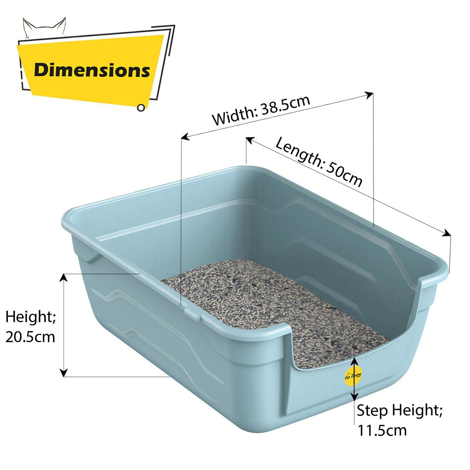 Large Cat Kitten Litter Tray Box High Sided UK Deep Toilet Loo Luxury Catcentre�
