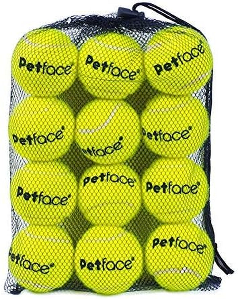 Super Tennis Balls for Dogs, Throw and Fetch, Outdoor Exercise (Pack of 12)