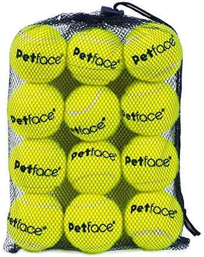 Super Tennis Balls for Dogs, Throw and Fetch, Outdoor Exercise (Pack of 12)