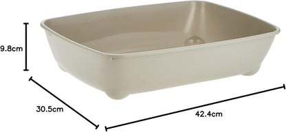 Cat Litter Tray, Warm Grey 42Cm