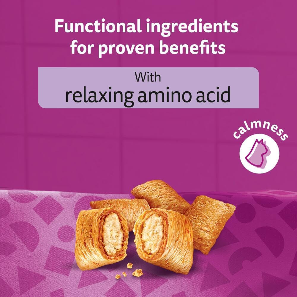 Whiskas Relax and Unwind - Cat Treats - Small Bite Size Snacks with Chicken Filling - 8 X 45 G