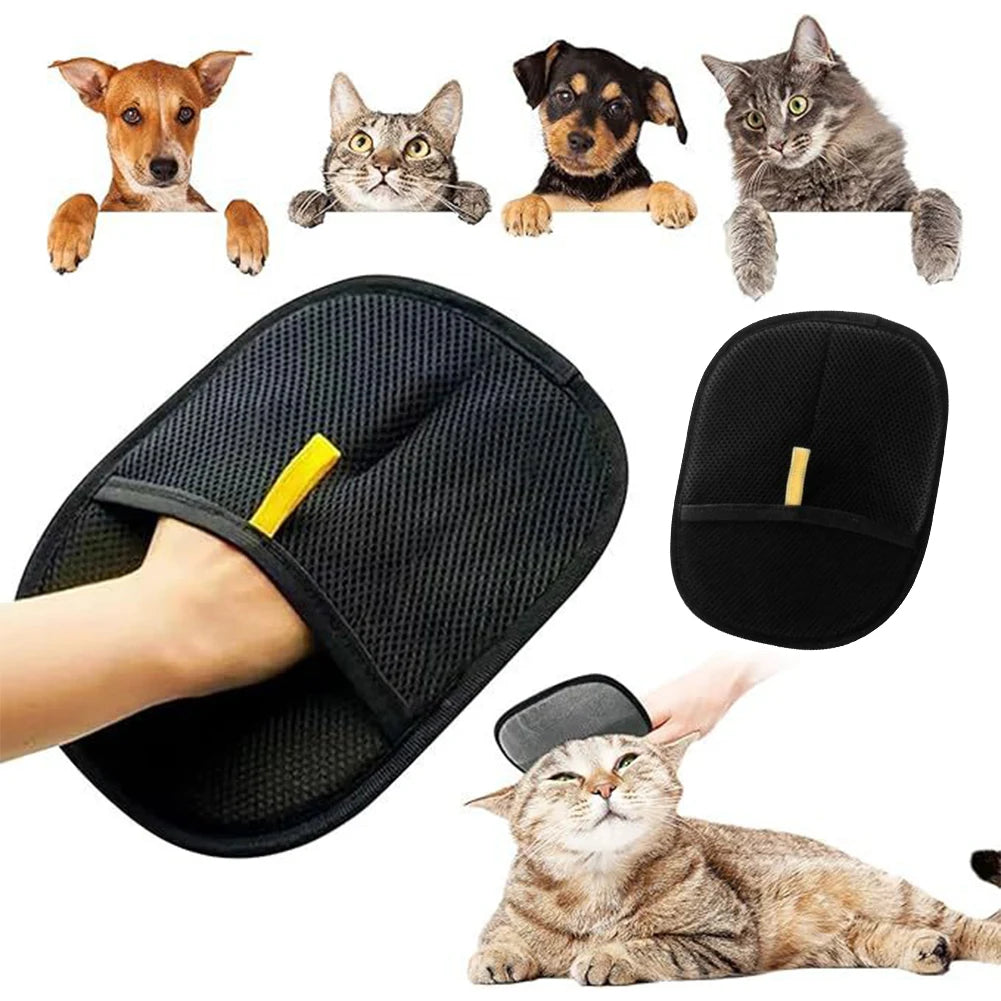 Pet Hair Remover Mitt Hair Remover Brush Pet Hair Remover Gloves for Dog Cat Rabbit with Long/Short/Curly Hair