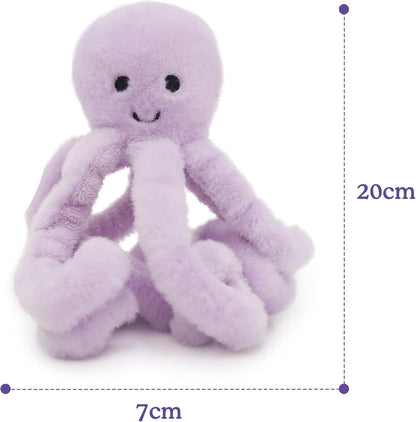 Jolly Moggy under the Sea Plush Octopus Cat Toy – Soft, Fun Catnip Toy for Cats and Kittens – Interactive Crinkle Sounds – Durable, Engaging Pet Toy – Safe, Non-Toxic