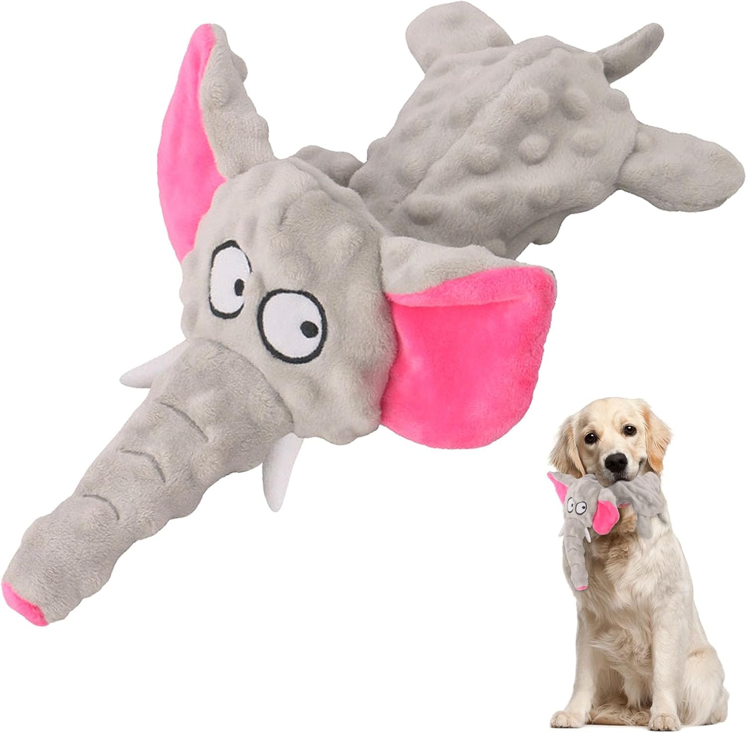 Elephant Dog Toy - Durable and Interactive 