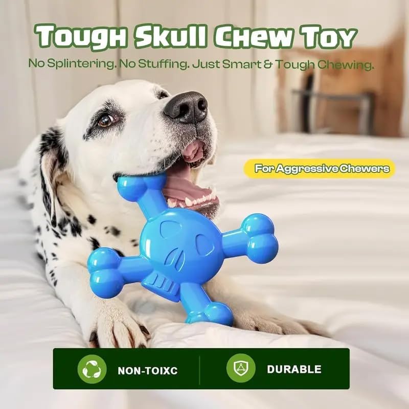 Dog Chew Toys for Aggressive Chewers - Tough Dog Toys- Durable Nylon Dog Bones Toy for Large Medium Breed, Super Chewer- Dog Gifts