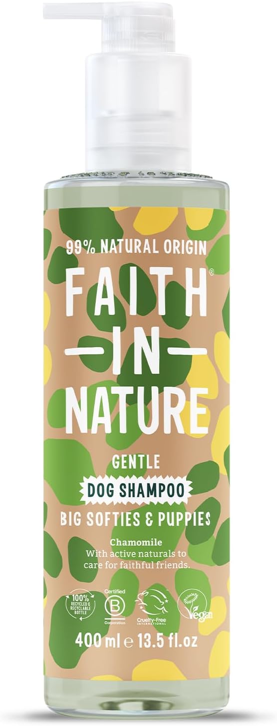 Faith In Nature Natural  Dog Shampoo, Vegan & Cruelty Free,No Sls,Silicones or Parabens, Deep Cleansing, for Dirty Dogs, 400Ml