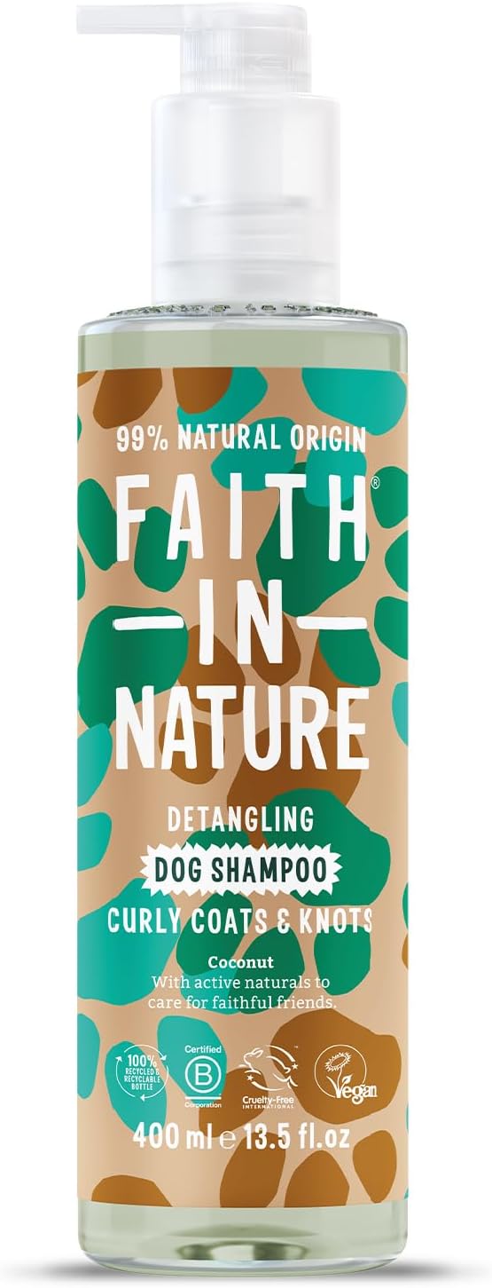 Faith In Nature Natural  Dog Shampoo, Vegan & Cruelty Free,No Sls,Silicones or Parabens, Deep Cleansing, for Dirty Dogs, 400Ml