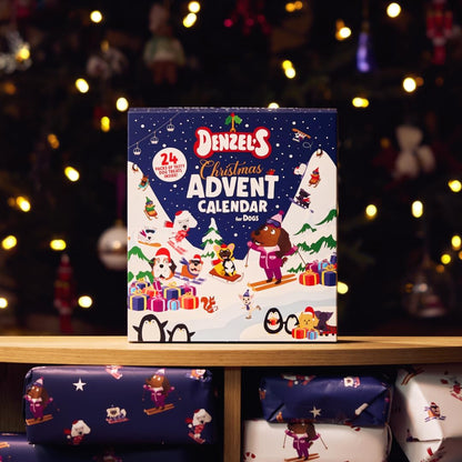 Jumbo Christmas Dog Advent Calendar 2025 - All Natural Christmas Dog Treats - 292G