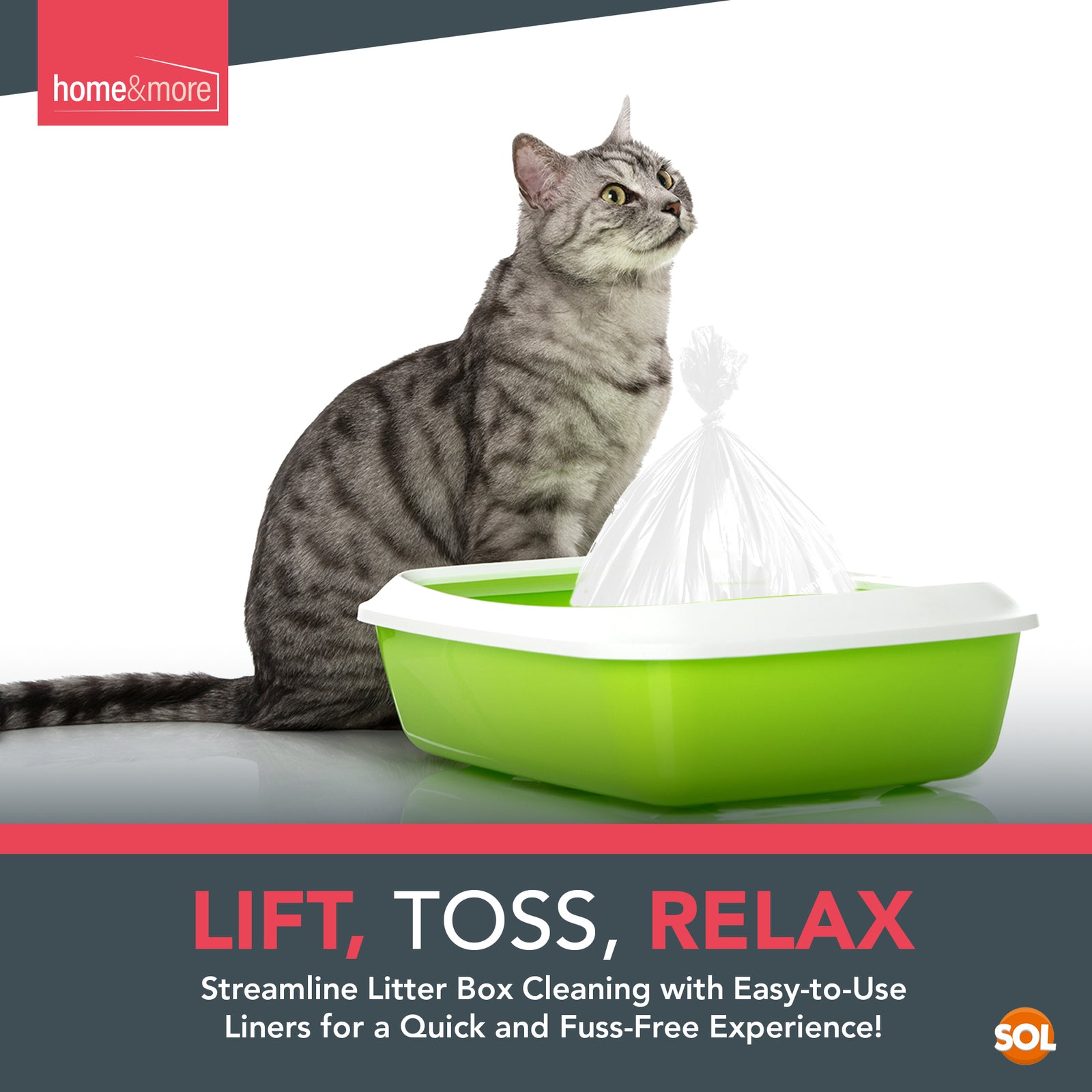Extra Large Cat Litter Tray Liners 56X70Cm Bags Pack Kitten Hygienic Disposable