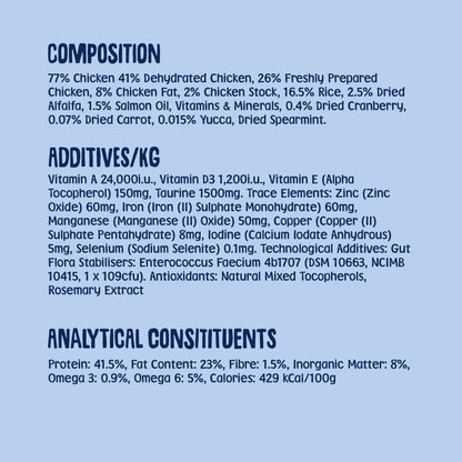 Scrumbles All Natural Dry Kitten Food with 77% Chicken, High Protein Food for Growing Kittens, 2.5Kgpackage May Vary