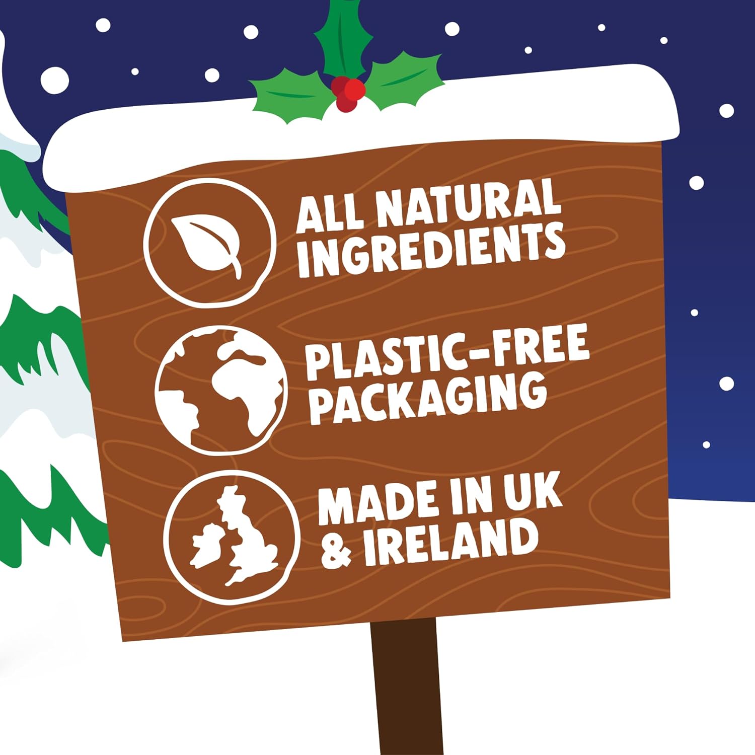 Jumbo Christmas Dog Advent Calendar 2025 - All Natural Christmas Dog Treats - 292G