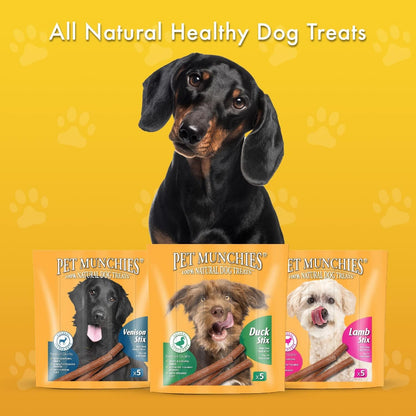 Venison Stix Dog Treats, Healthy Training Treats with Natural Ingredients 50G (5 Chews)