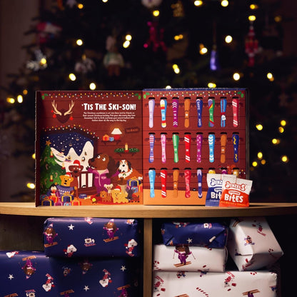 Jumbo Christmas Dog Advent Calendar 2025 - All Natural Christmas Dog Treats - 292G
