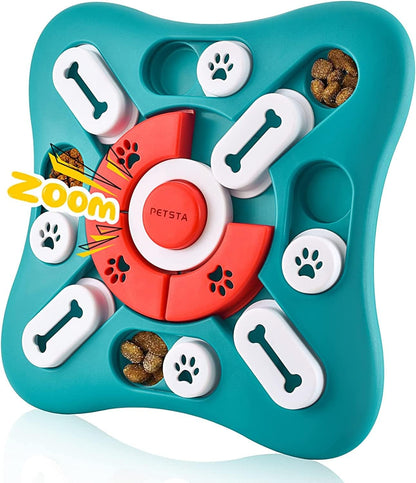 Dog Puzzle Toy, Slow Feeder Bowl for Puzzle, Interactive Toys Birthday, Boredom IQ Training and Brain Stimulation, Treat Toy Squeaky with Puppy Toys, Green