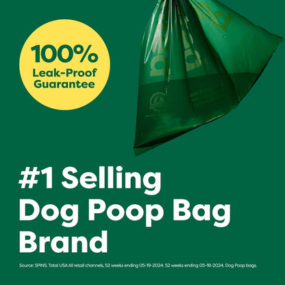 Dog Poo Bags, Guaranteed Leak Proof and Extra Thick Waste Bag Refill Rolls for Dogs, Lavender Scented, 120 Count