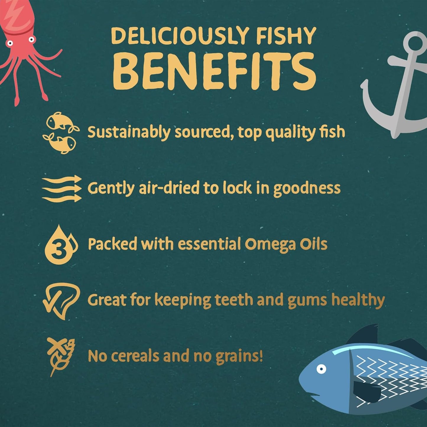 Christmas Advent Calendar for Dogs - Contains White Fish Treats, Luxury Fish Skin Cubes & Salmon Supreme Cubes, Christmas Fishy Advent Calendar 2025, Premium Nutrition for Your Dog | (80G)