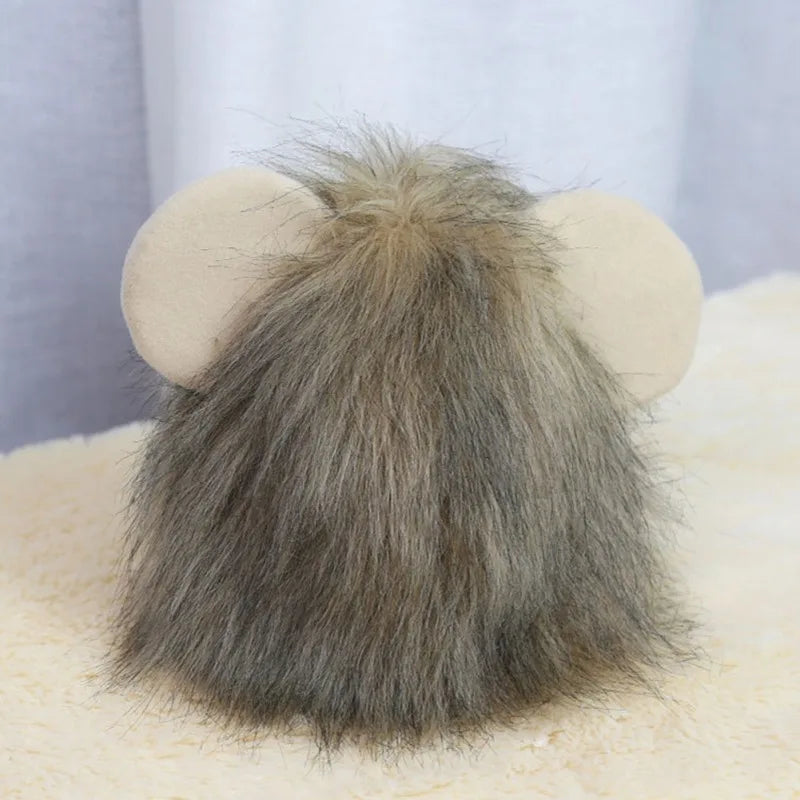 Halloween Pet Dog Lion Mane Wig Hair Christmas Dog Wig Hair Costume Fancy Party Dress Cosplay Funny Hat Cap Pet Dress Up