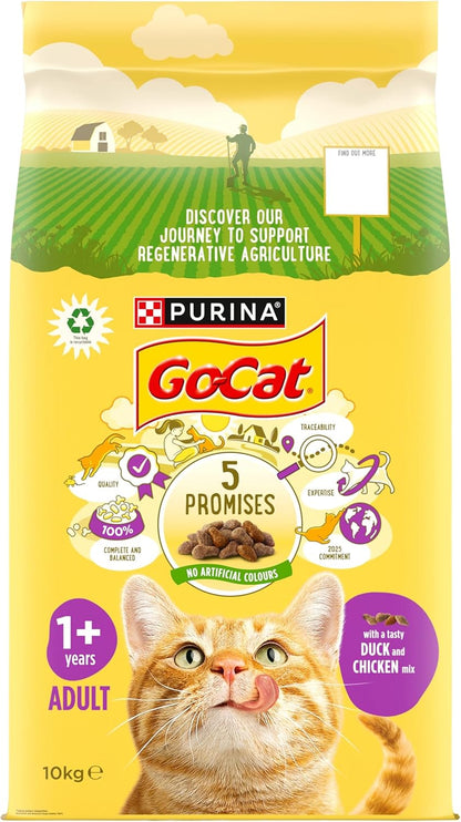 Chicken and Duck Dry Cat Food 10Kg