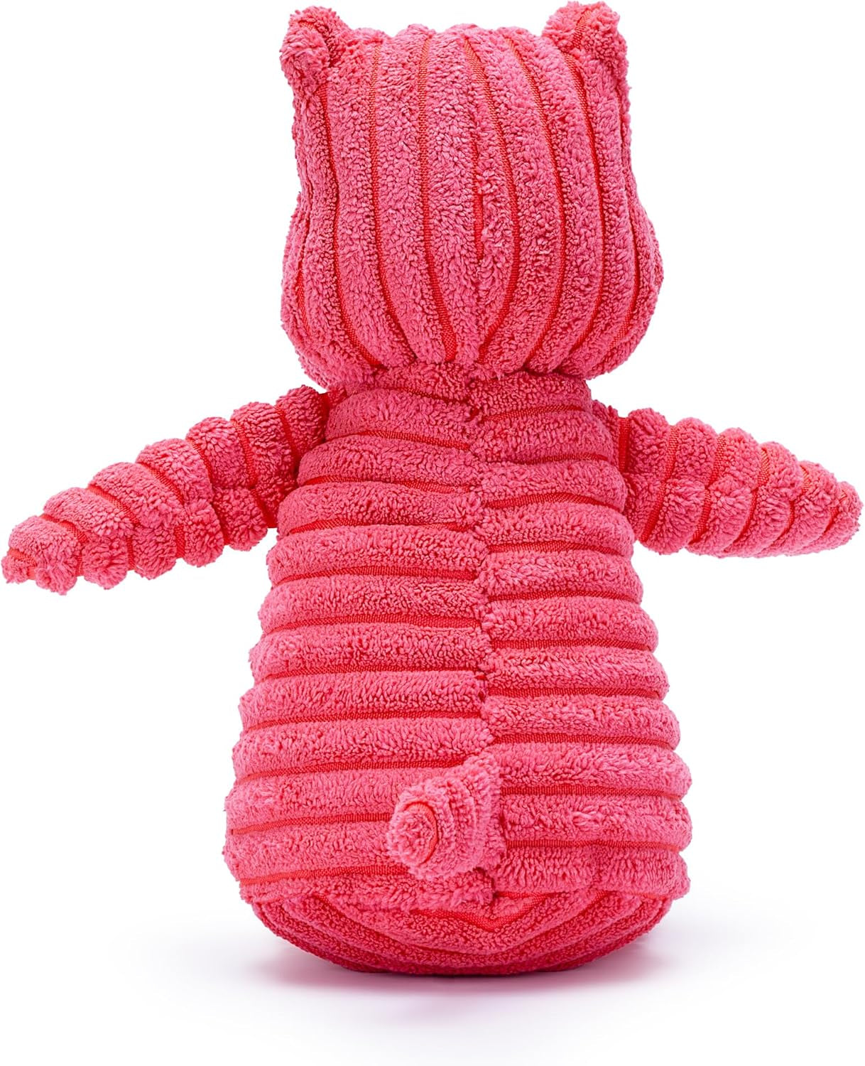Pink Hippo Dragon Plush Dog Toy with Squeaker – Soft, Durable, Ribbed Design for Play, Perfect for Small and Medium Dogs. Ideal for Interactive Play and Enjoyment.