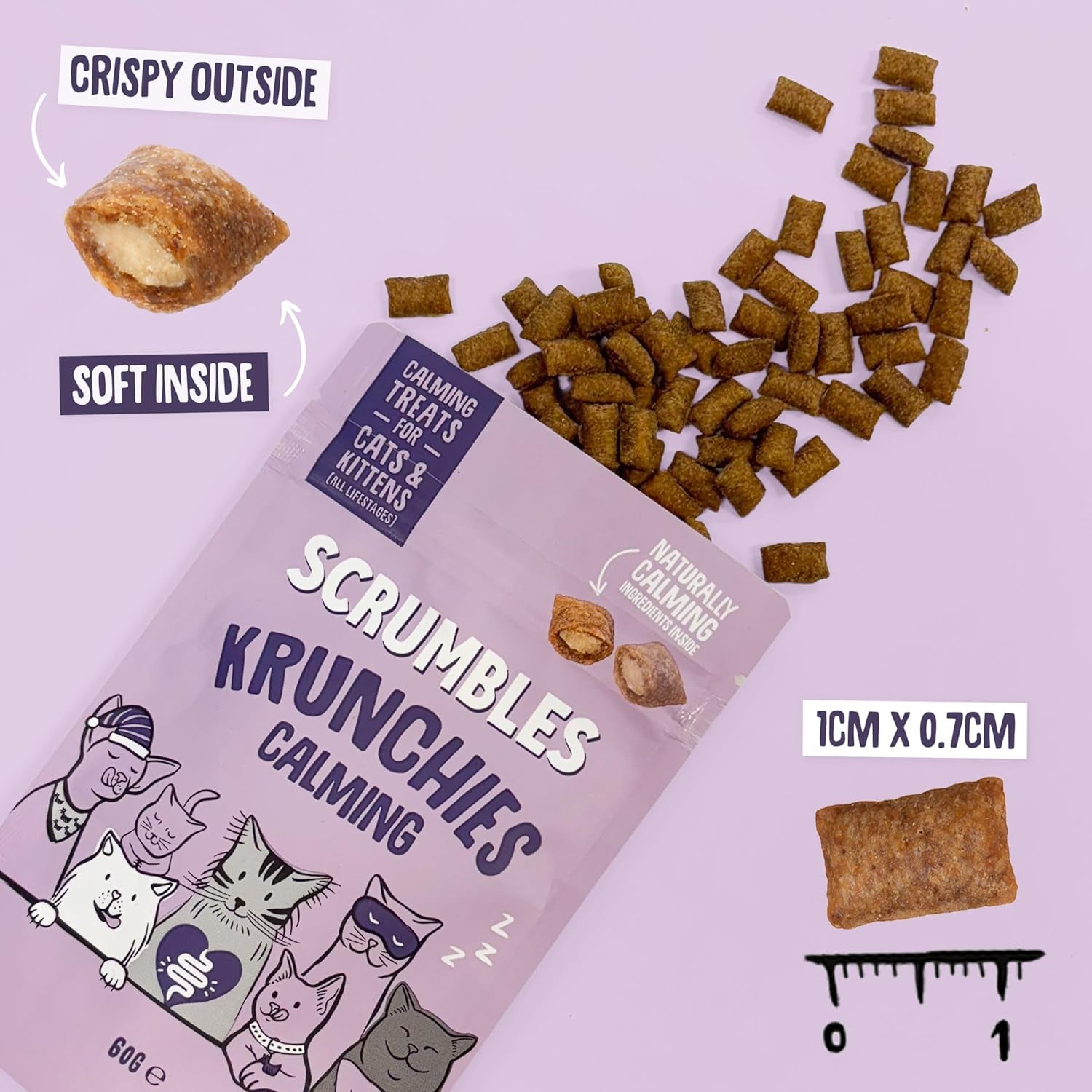 Scrumbles Calming Krunchies Cat Treats