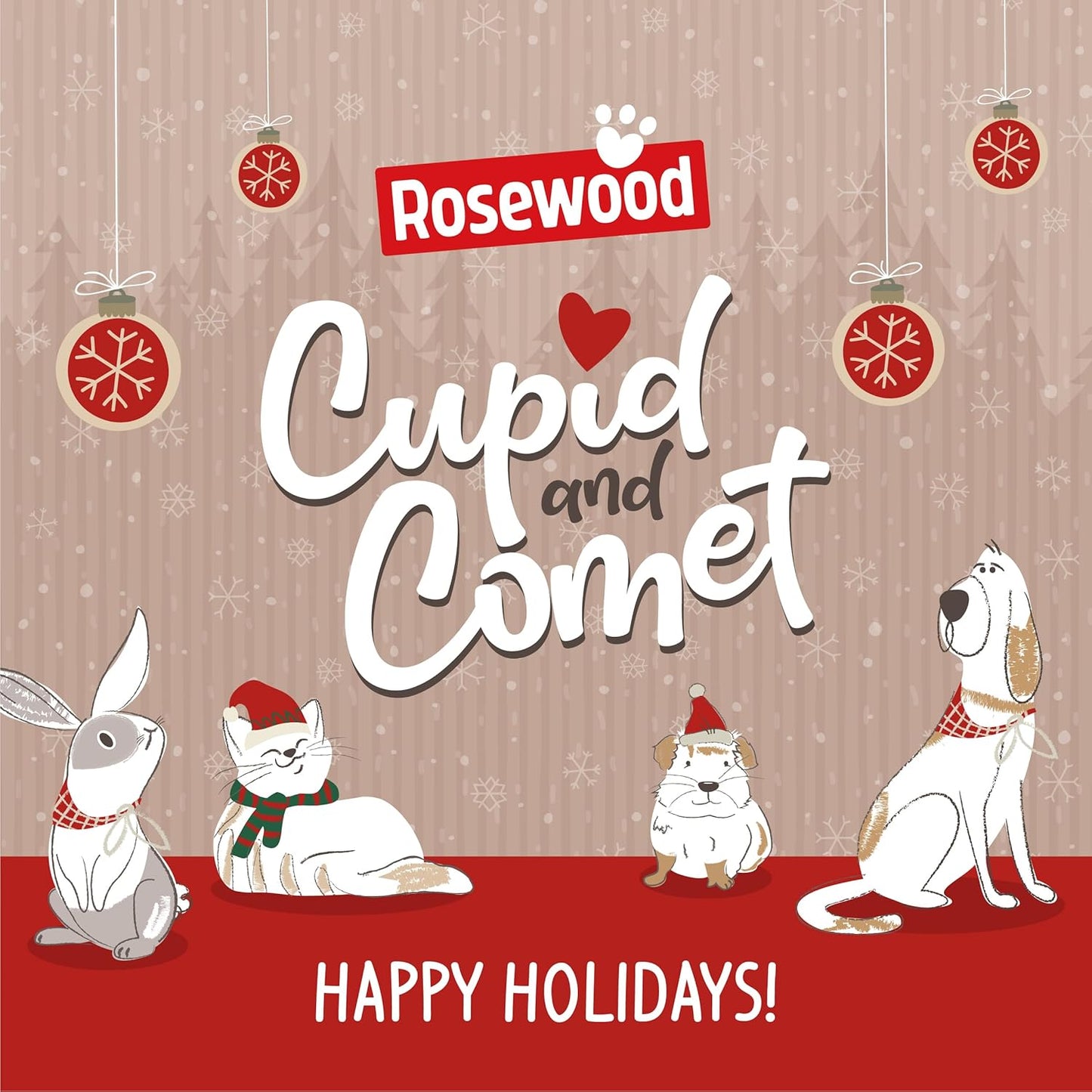 Cupid & Comet Christmas Dinner & Toys Stocking Gift, Dog Treats (Pack of 2)