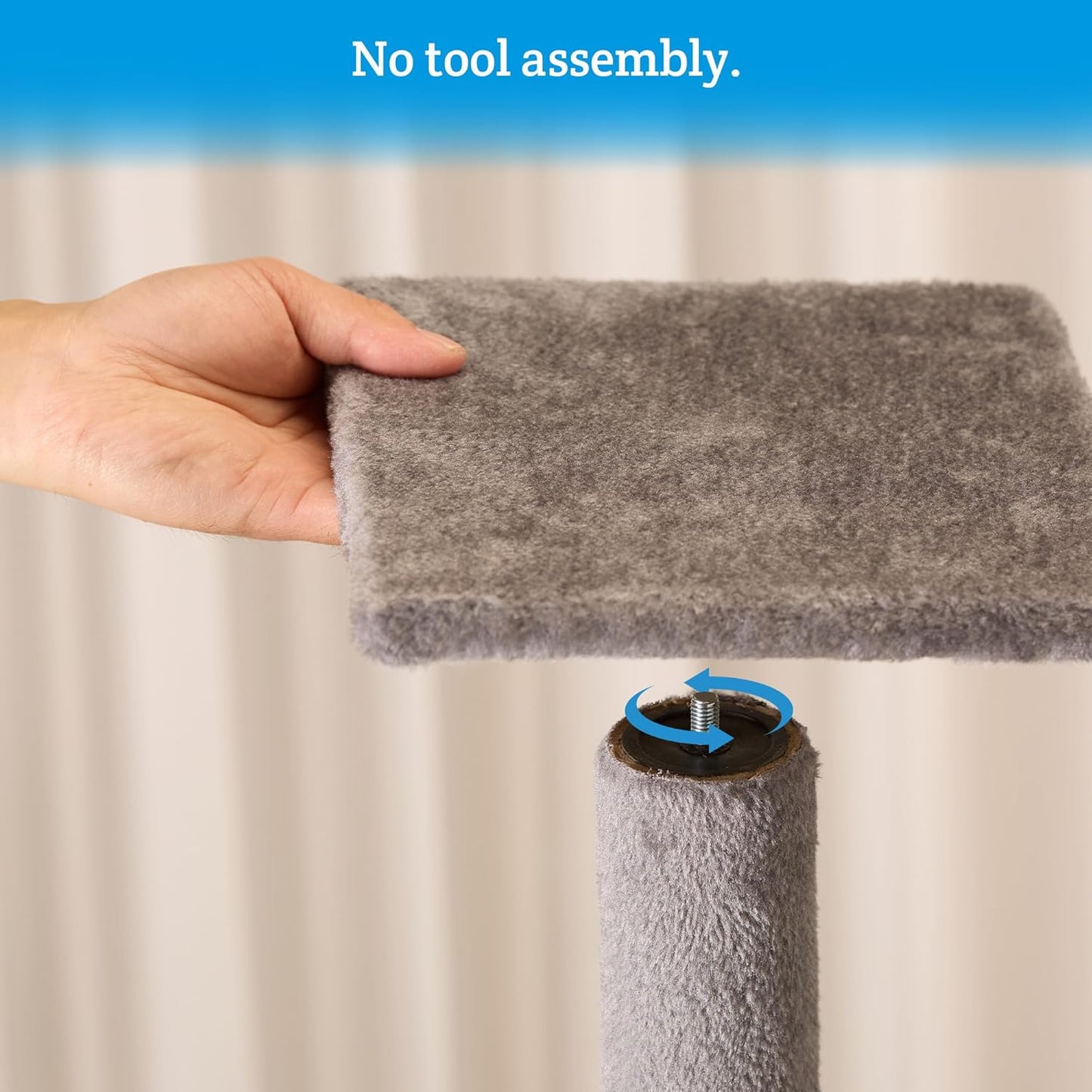 Cat Tree – 146Cm Play Cat Tower with Sisal Scratching Posts for Indoor Kittens, Multi Level House, Large Climbing Frame with House, Ladder and Hammock – Grey