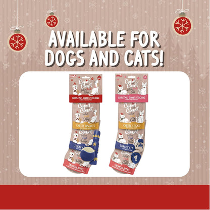 Cupid & Comet Christmas Dinner & Toys Stocking Gift, Dog Treats (Pack of 2)