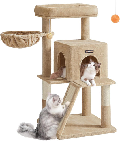 Cat Tree, Cat Tower, Widened Perch for Large Cats
