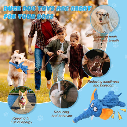 Elephant Dog Toy - Durable and Interactive 