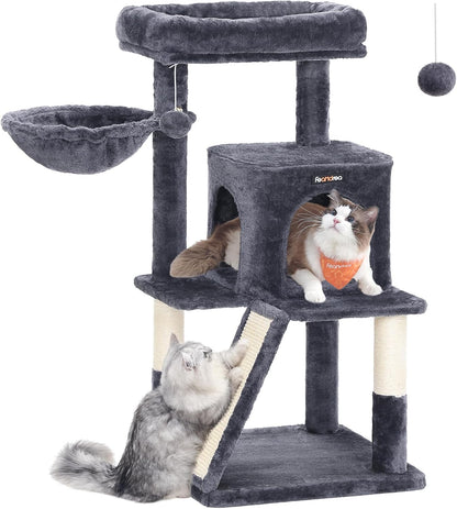 Cat Tree, Cat Tower, Widened Perch for Large Cats