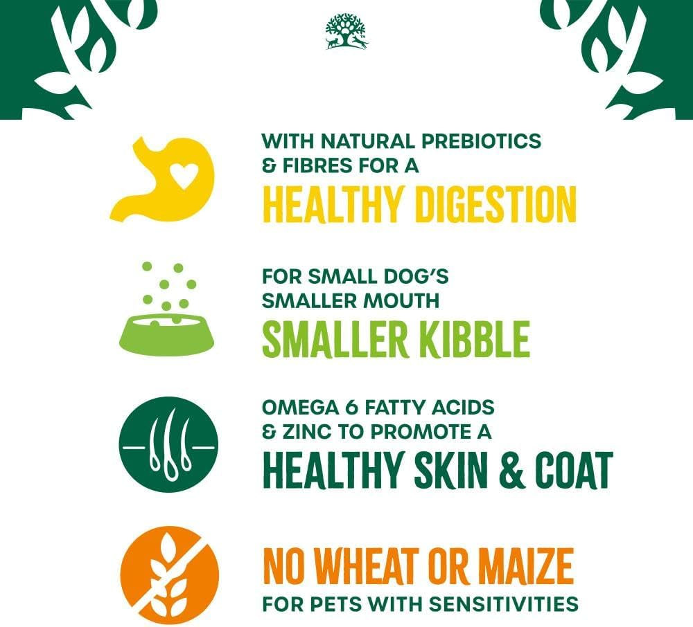 Hypoallergenic Dry Dog Food for Adult Small Breed Turkey & Rice 1.5 Kg